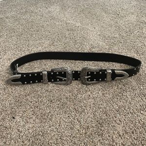 Double Buckle Western Belt